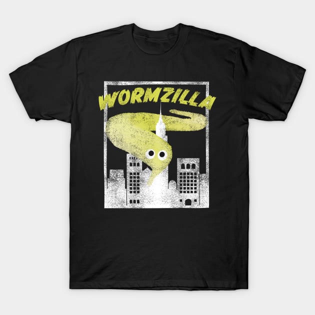 Yellow Worm On A String Meme Wormzilla Retro Japanese Style T-Shirt by YourGoods